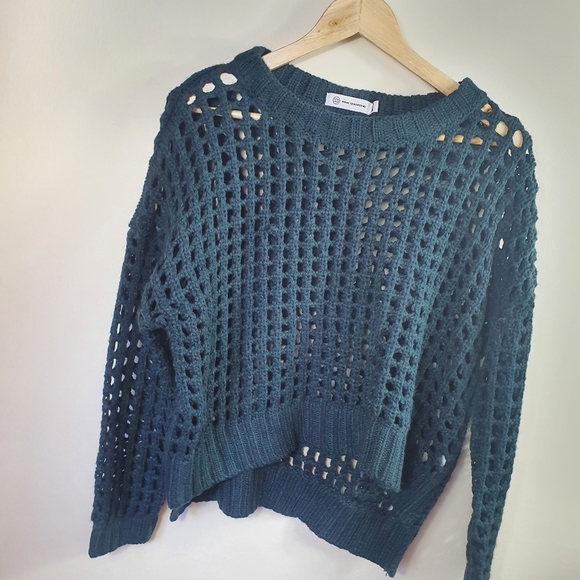 Pink Diamond open knit crotchet top. Size 10/12. Emerald green. New no tags - Picture 6 of 8